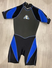 US Divers Small S Wet Suit Scuba Diver Snorkel Wetsuit Dive Titanium Aqua Skin
