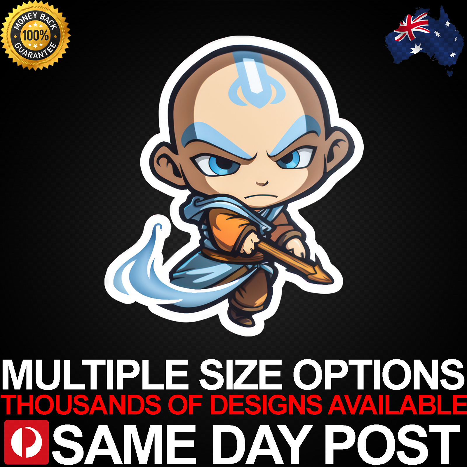 Affordable LAST AIRBENDER Vinyl Sticker for Cars, Laptops, Movies, Comics, and More