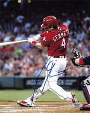 Scooter Gennett Reds Signed 8x10 Photo Autograph PSA/DNA AN48317