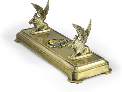 The Noble Collection Harry Potter Hogwarts Wand Stand - 8in 20cm Gold-Coloured I