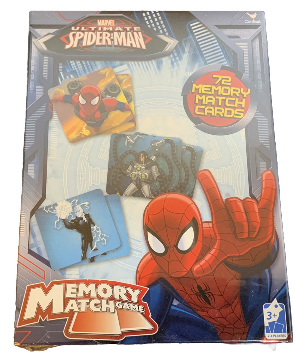 MARVEL ULTIMATE SPIDER-MAN 72 CARD MEMORY MATCH GAME BRAND