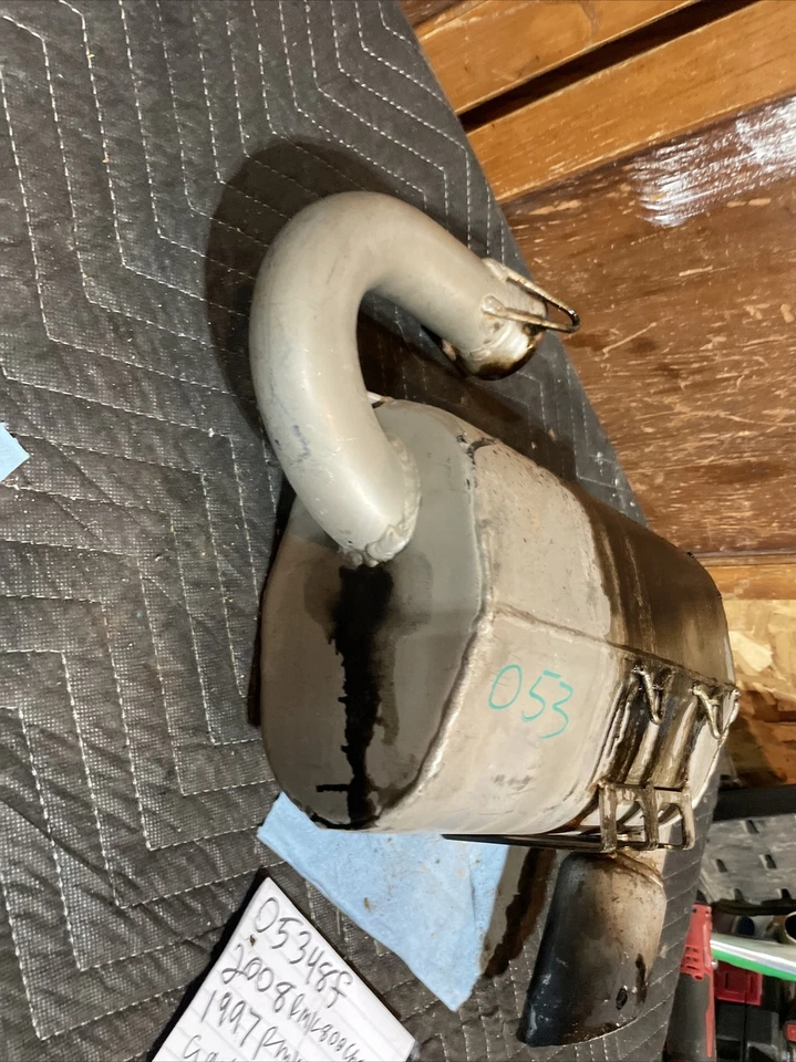 2008 Polaris dragon RMK 800 SLP silenciador de escape desempenho lata 053 - Imagem 2 de 4