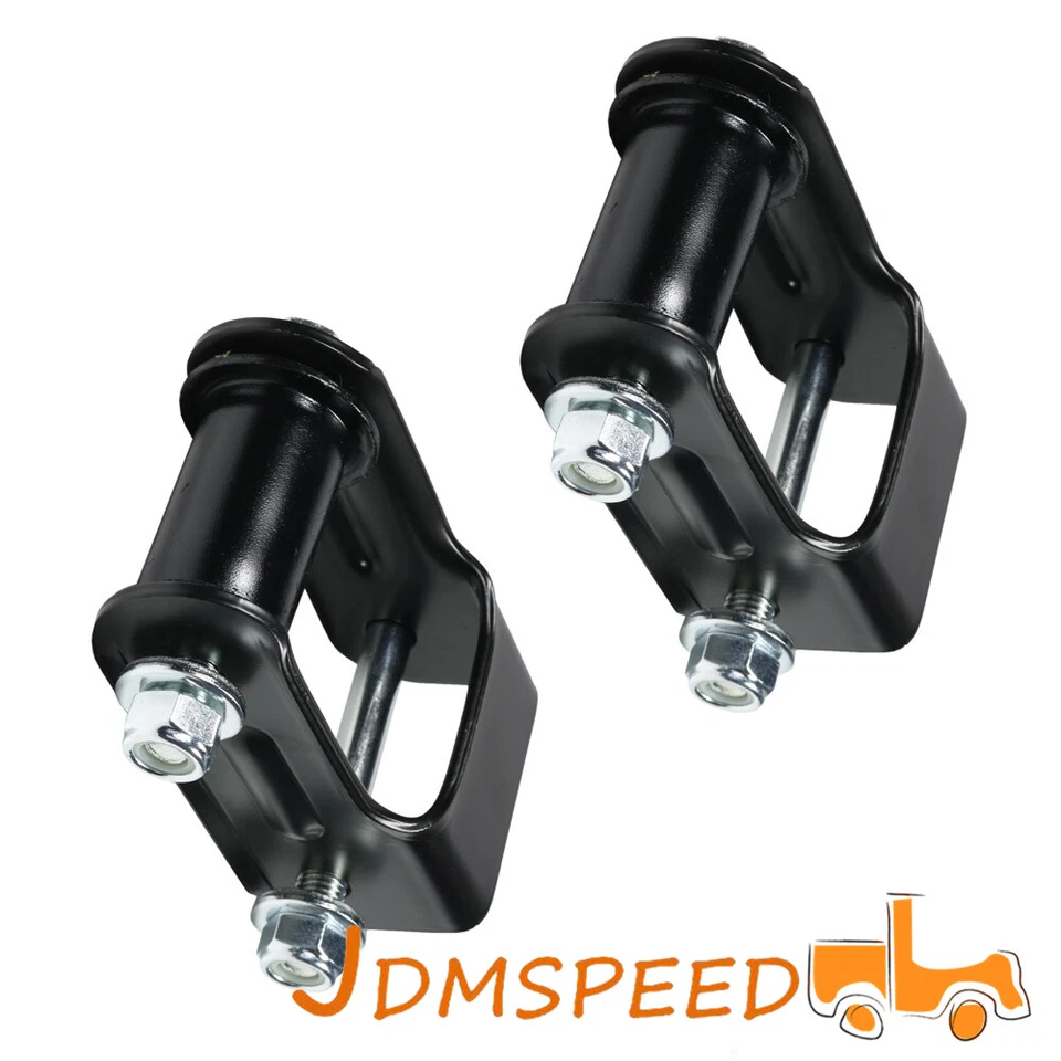 Nuevo par de grilletes de resorte de hoja trasera izquierda y derecha para Chevy Blazer S10 GMC Jimmy S15 Foto 4 de 4