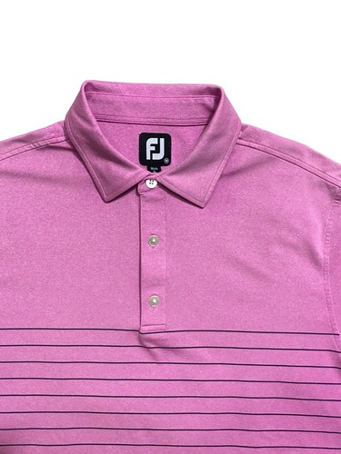 FootJoy FJ Mens Casual Golf Polo Shirt Size Medium Short Sleeve Embroidered Logo - Picture 15 of 16