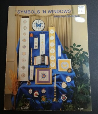 Symbols 'N Windows Counted Cross Stitch Pattern Booklet Helene Halverson 