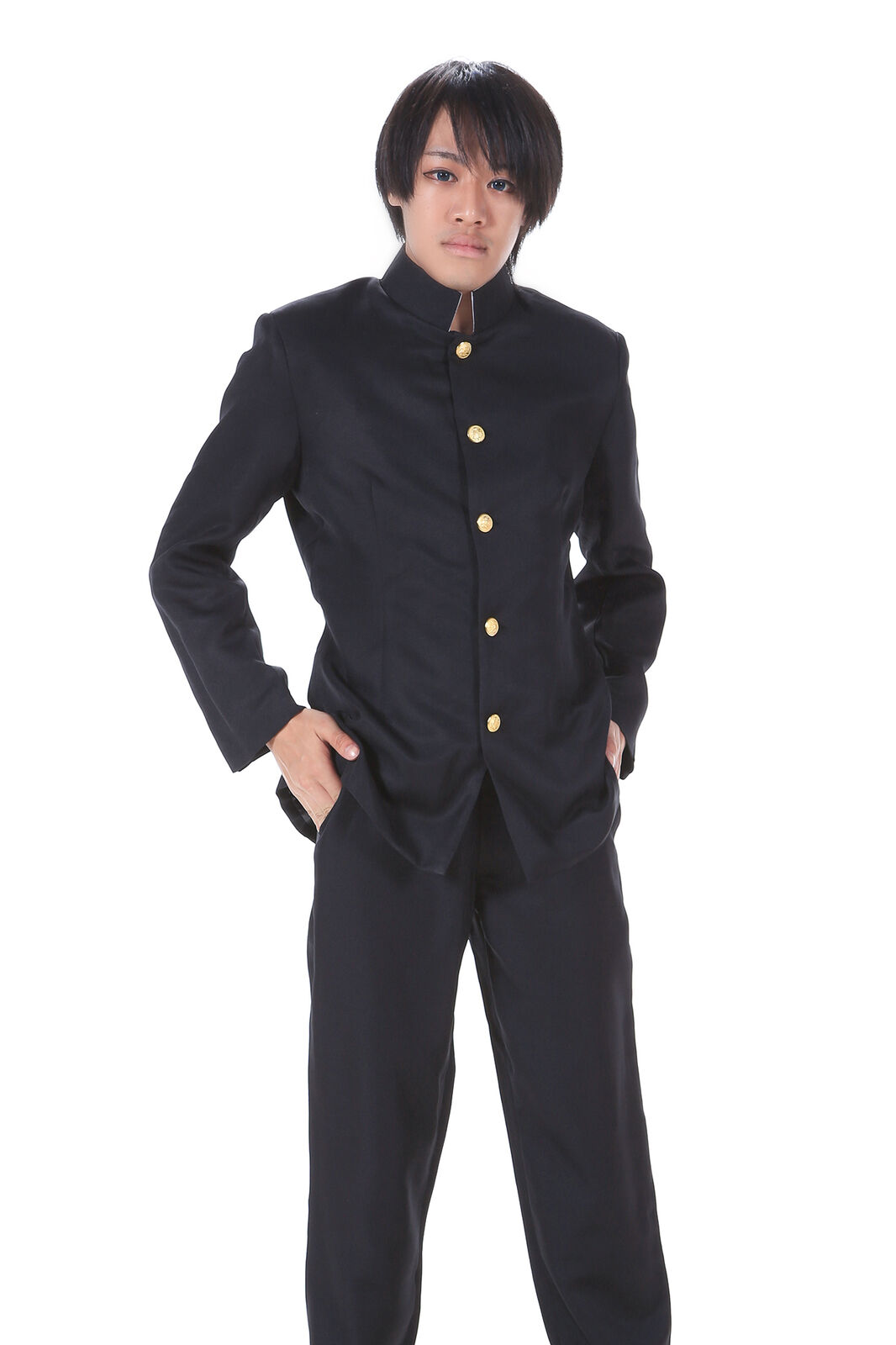 Japanese Anime Cosplay Costume Black Male Formal School Uniform Outfit ...