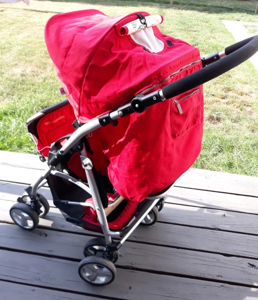 Bumbleride Stroller Smooth/Ride Reversible Handle Red Lightweight Bottle holder - Image 2 of 4