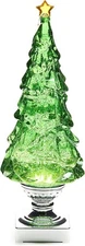 Blowing Glitter Christmas Tree-XLarge 15.25" Green