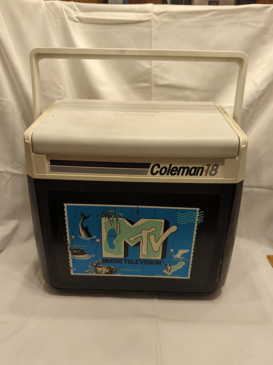 Vintage Coleman 18 90's MTV Graphic Cooler Black Retro Summer