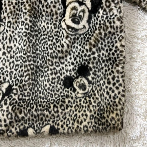 Disney Apparence PARIS Leopard Fur Coat Black White Acrylic Size Free Used Japan - Picture 5 of 18