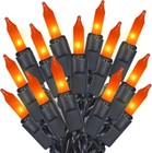 Outdoor Halloween Lights Orange - 35 Count Incandescent Mini Christmas Lights F