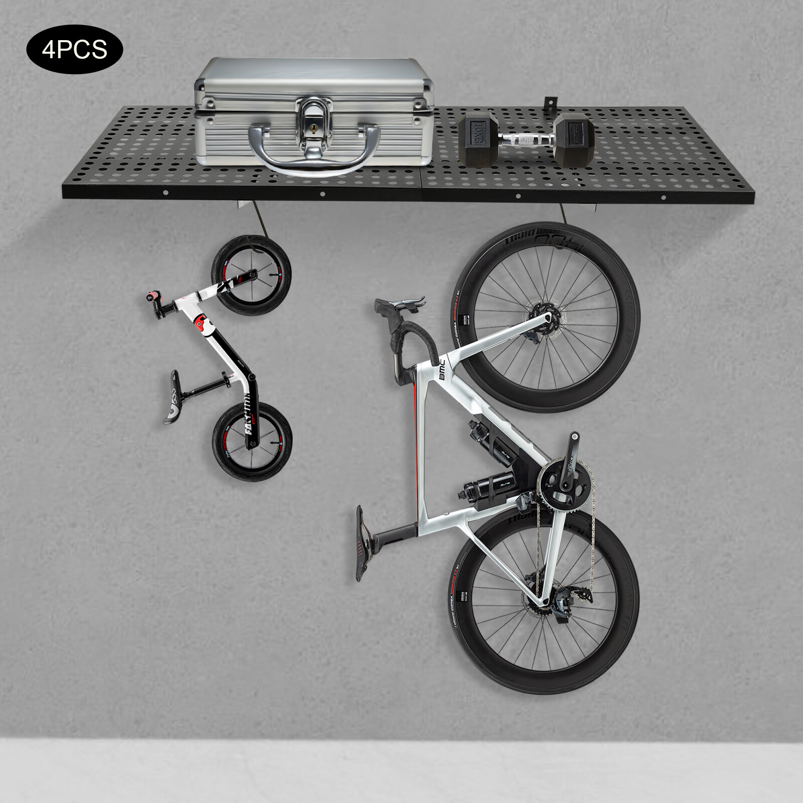 Garage Floating Shelves Shelf Wall Mounted Storage 4pc 4x1.7 ft up to 560lbs