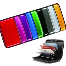 Credit Card Box RFID Blocking Wallets Card Holder Waterproof ID Cards Case Gifts