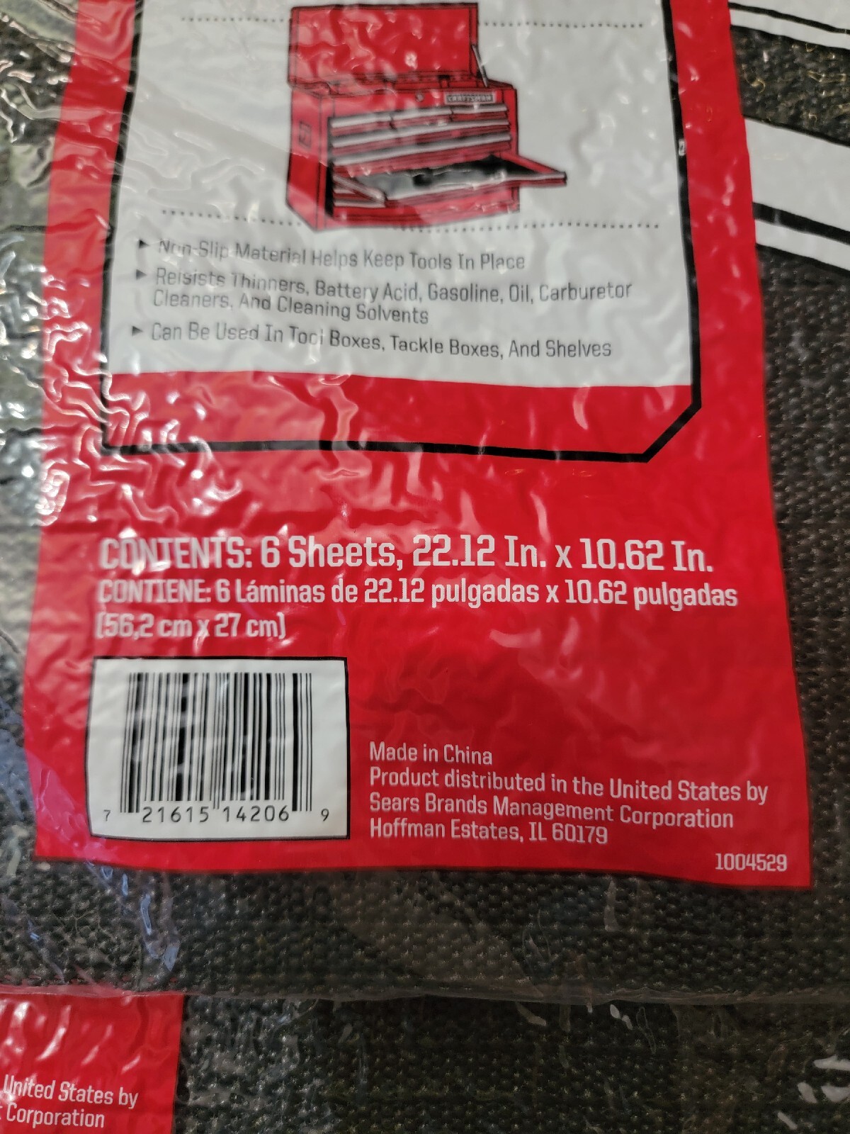 CRAFTSMAN Non Slip 22"x10" TOP CHEST DRAWER LINERS 6 Sheets eBay