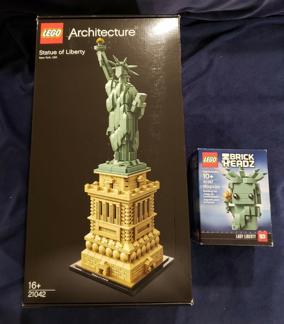 LEGO 21042 Statue of Liberty Brick Headz New and SEALED