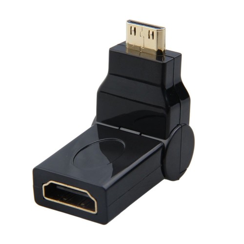 HDTV/Micro / Mini / HDTV Male to HDTV Female Adapter 180 Degree Rotation Angled - Picture 9 of 14