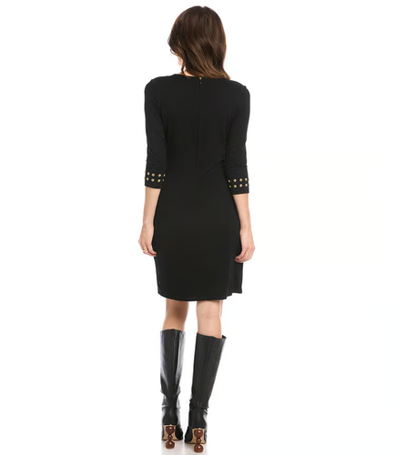 KAREN KANE GOLD STUDDED SHEATH DRESS XL - Picture 2 of 4