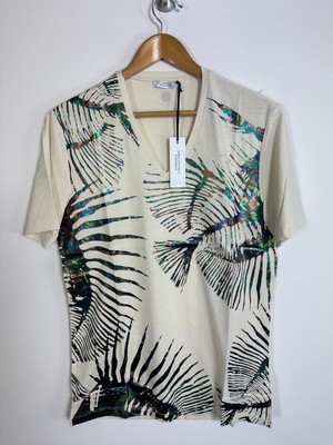 Authentic *CLG* Versace Collection  V800682  V-Neck T-Shirt  - M
