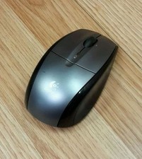 Genuine Logitech M-RCC114B Black  Gray Wireless Laser Mouse Only NO IR 