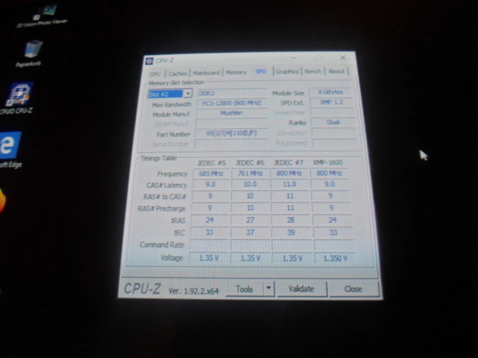 Mushkin - DDR3 -1600 - 16GB - 2 x 8GB - PC3L-12800 - - - TOP !!! - Bild 4 von 4