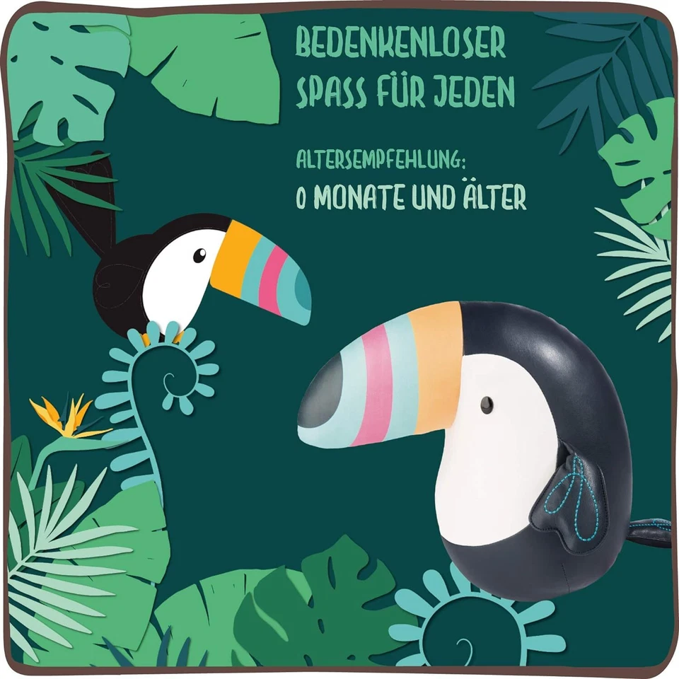 NICI 45167 Kuscheltier - Tukan (25cm, Kunstleder) Schmusetier Vogel bunt Kinder - Bild 4 von 4