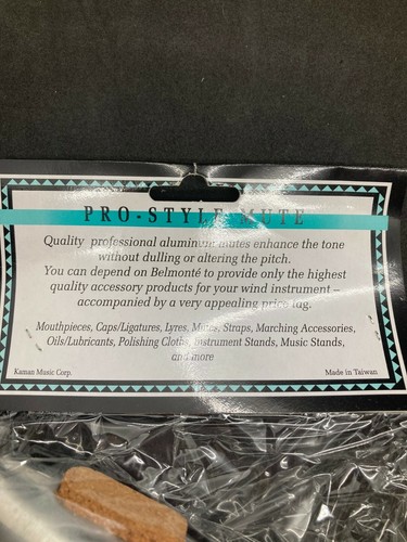 BELMONTE Trumpet Straight Mute Silver TMP1,  Good for Beginners - Picture 4 of 5