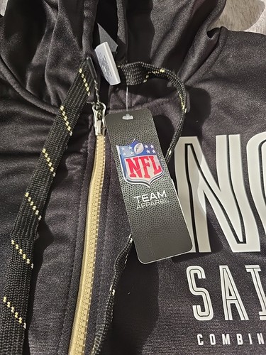 New Orleans Saints NFL Combine Authentic XL Zip-Up Hoodie NWT - Picture 2 of 8