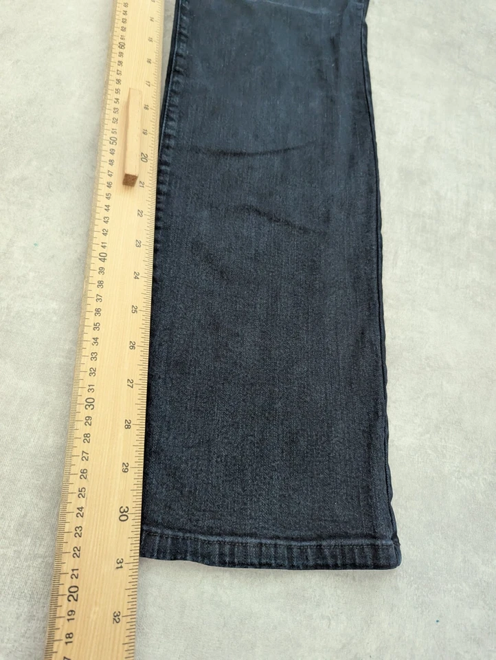 NYDJ Trousers Womens UK 10 Black Jeans Stretch Pants L31 US 6 Made in USA Vtg - Image 4 of 4