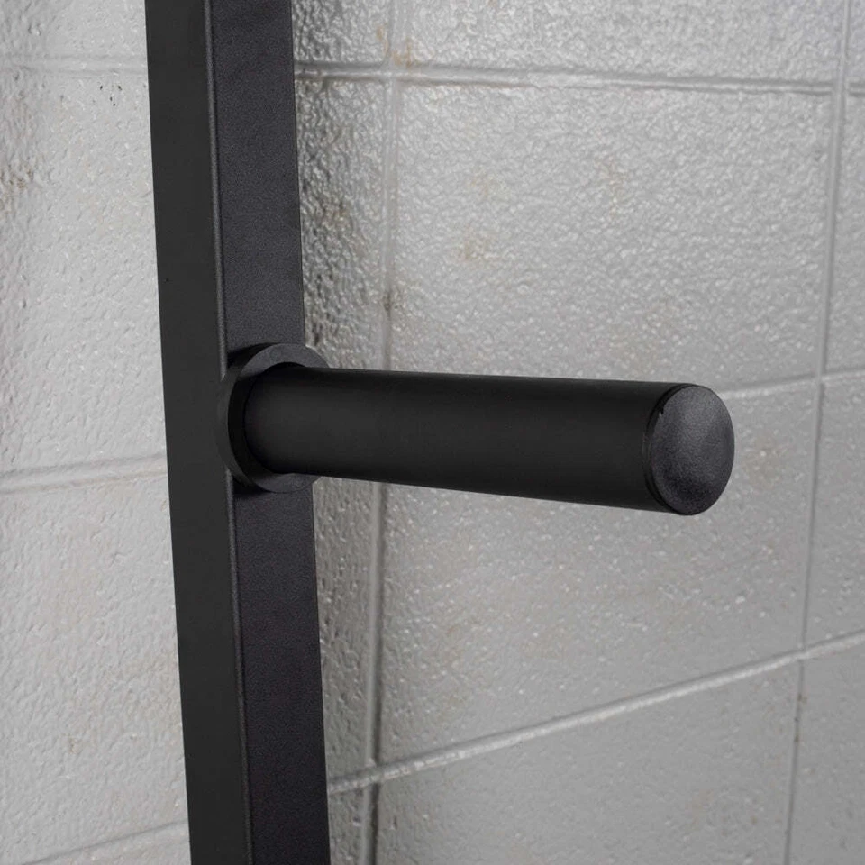 Titan Fitness Weight Plate Wall Mounted Storage Rack, Angled 4-Peg Design - Image 4 of 4