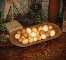 Primitive 30 Speckled Farm Fresh Eggs Farmhouse Country Cottage Bowl Filler