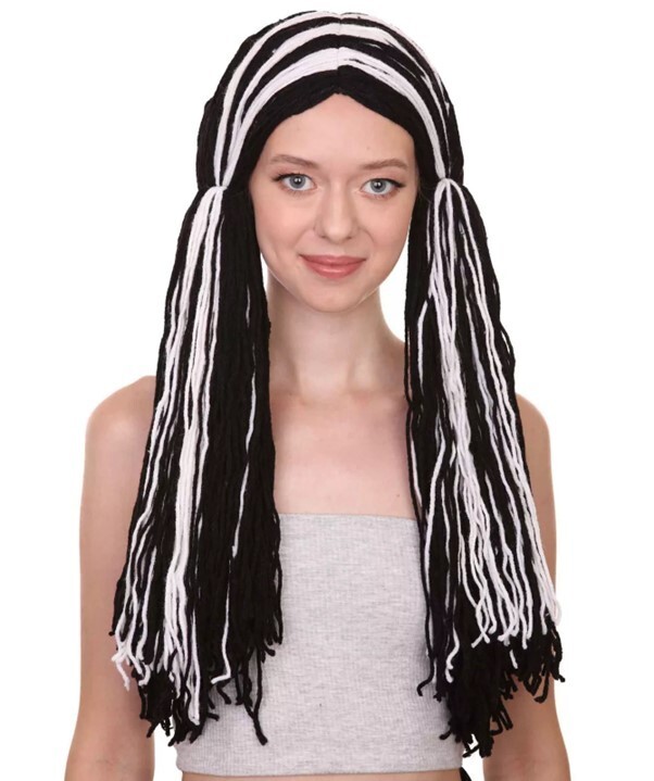 Rag Doll style Wig, Long Two-Toned Wig, Standard Cap