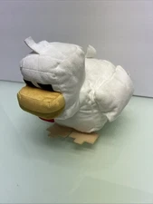 RARE Minecraft Legends White Chicken 8” Mojang Studios Jinx Stuffed Animal Plush