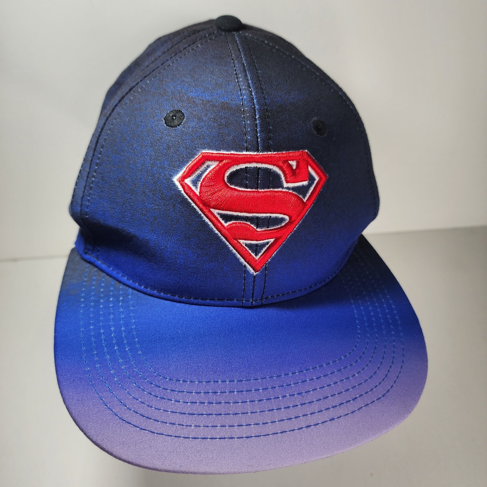 Superman Six Flags Hat DC Comics Embroidered Logo… - image 1