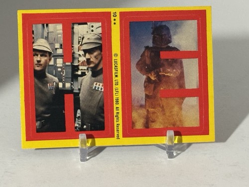 1980 TOPPS STAR WARS EMPIRE STRIKES BACK SERIES 1 STICKER #10 BOBA FETT D232