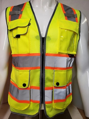 #ad #ad FX SAFETY VEST Class 2 High Visibility Reflective Yellow Blac Safety Vest FXSV8 $13.99
