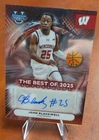 John Blackwell 2025-26 Bowman Best U Best of 2025 Auto #BA-JB Wisconsin