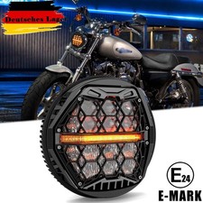 5,75 Zoll LED Scheinwerfer Für Harley Sportster Eisen Dyna Street XL 1200C FXSTC