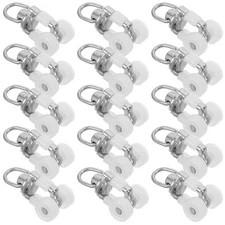  20 PCS Curtain Roller Track Gliders Rail Heavy Duty Guide Wheels