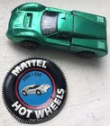 Vintage 1967 Hot Wheels Redline Green Ford J Car and Button