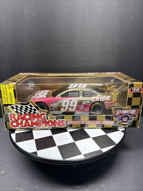 Racing Champions 50th Anniversary Jeff Burton EXIDE#99 1:24 Scale Gold
