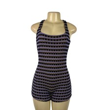 Zara Women's Black/Multi Striped Romper Sleeveless Stretchy Design Sz M - New