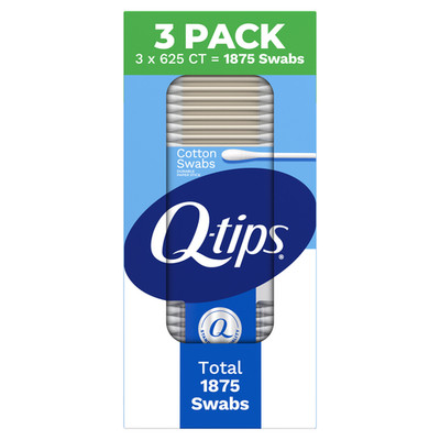 Q-Tips Cotton Swabs 1875 Count 100% Cotton Baby Beauty First Aid Bulk Pack