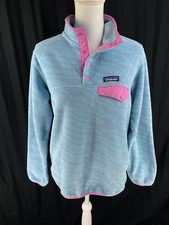 Patagonia S Fleece Synchilla Snap-T Pullover Sweater Eucalyptus Fronds 25455