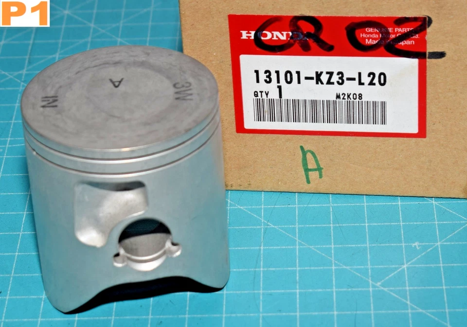 1 piston NU cote standard "A" Honda 13101-KZ3-L20 pour CR 250 R 2002/2003 neuf - Photo 1/1
