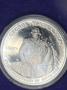 1982-S Washington 50C Proof Commemorative Half Dollar KM#218 0.9 Fine