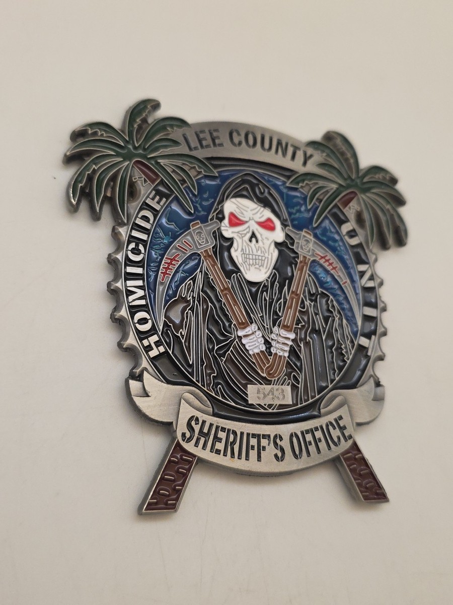 Lee County Florida Sheriff Challenge Coin Police MAJOR CRIMES