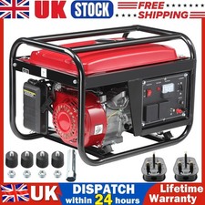 4000W 7HP Portable Petrol Inverter Generator Dual Fuel Fuel-efficient 230V 15A