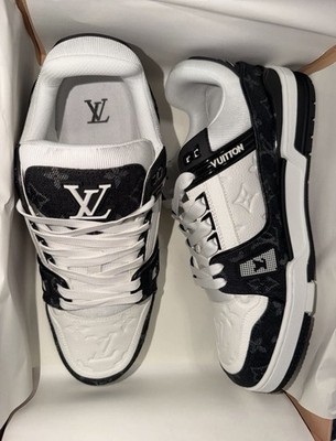 Pre-Owned Louis Vuitton Monogram Trainers In Black In A Size Us 12-13/EUR 46