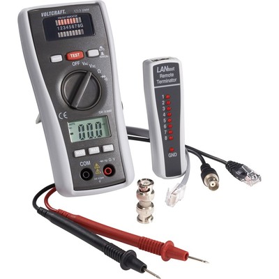 Kabeltester CT-3 DMM VOLTCRAFT    Geeignet für BNC, RJ11 und RJ45