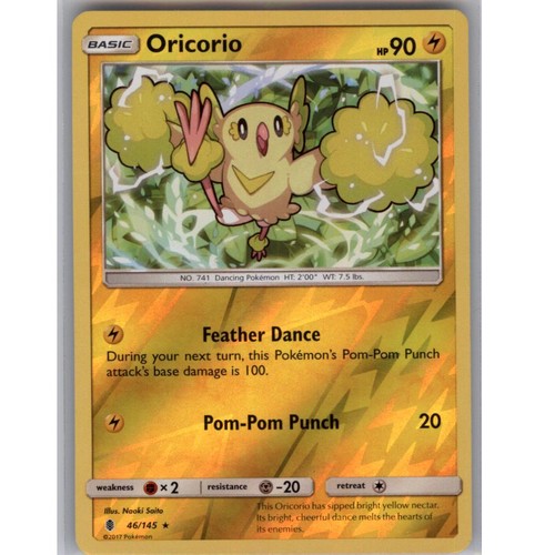 Oricorio (46) Reverse Holo Rare SM - Guardians Rising 46/145 NM - Picture 1 of 2